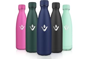 Motswedi Botella Termica 750ml, Botella Agua Acero Inoxidable, Termo Sin BPA, Cantimplora Termica, con pared Doble Aislamient, Cantimplora, para Adultos, Oficina, Gimnasio, Deporte, Azul Oscuro