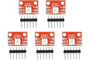 HILITAND 5 Units LED Breakout Module WS2812 RGB 5050 RGB with WS2812S Chip Used for 5050 RGB LED