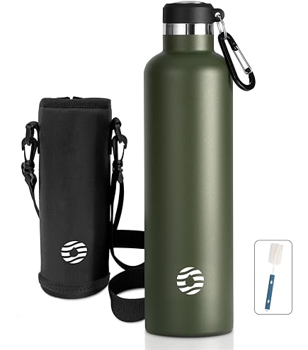 Gourde Isotherme Grsta 1 Litre - Acier Inox 18/8, Garde Le Froid 24h Et Le Chaud 12h - Anti-Fuite