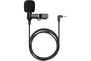 HOLLYVIEW Hollyland Omnidirectional Lavalier Microphone for Lark Max Microphone System-Black (1 Pack)