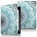 Produktbild QITAYO Hülle für Amazon Kindle Paperwhite der 10. Generation 2018 Lederhülle Elegant Schutzhülle Ultradünn Flip Cover Superleicht mit Automatischer Aufwach/Ruhe Funktion (Smaragd)