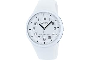 Lorus Modny zegarek damski ze stali nierdzewnej i tworzywa sztucznego z silikonowym paskiem
