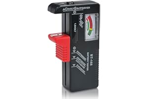 Dlyfull Universal Battery Tester, Battery Checker for AAA AA C D 9V and 1.5V Button Cell Batteries, No Batteries Required