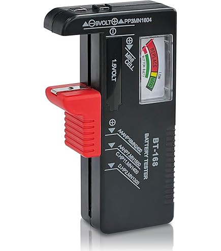Household Battery Tester Tool Universal LCD Digital Battery Tester - Checks 9V, AA, AAA, Button Cells, Easy Read Display Testeur De Piles