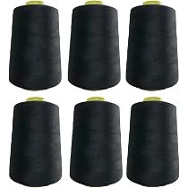 2 Rouleaux Fil à Coudre Polyester - 5000Y Bleu - Haute Résistance - Professionnel