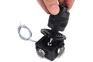 Uadme 4 Axis Joystick Potentiometer 409B-M4-10K, Industrial With Reset Button, High-Precision Controller for Mobile Photography Systems