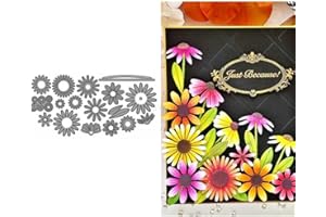 LZJSYKDQ Matrices de découpe en métal en forme de fleur de chrysanthème pour la fabrication de cartes, le scrapbooking, les albums, les fêtes, les mariages, les festivals, la décoration