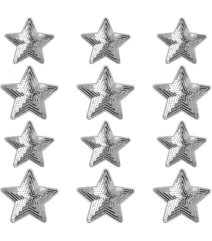 QUARKZMAN 33 stuks 5-sterren patches om op te strijken, rode QUARKZMAN 33 stuks 5-sterren patches om op te strijken, rode