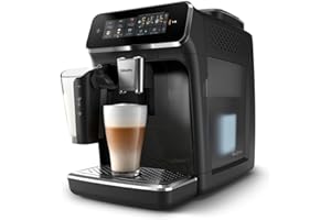 Philips Machine à espresso série 3300 – 6 spécialités de café, LatteGo: système de lait sans chambre à air, nettoyage facile en 10 sec, SilentBrew 40% plus