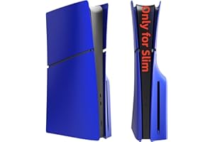 IMOFEE Slim Disc Edition Cover Plates for New PS5 Console, Shell Panels Compatible with New Slim Playstation 5 Accessories, Replacement Protective Faceplate (Cobalt Blue)