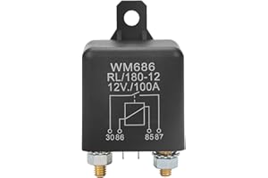EUJGOOV Starterrelais WM686 12VDC, Nagares Mr24 12v Rl 100A 4-poliges EIN/AUS-Auto-Starterrelais Hochleistungs-Autoschalter für Steuerbatterie