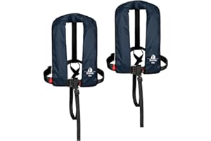 12skipper Lot de 2 Gilets de Sauvetage Automatiques ISO 165N avec Harnais