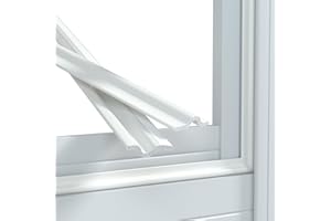 KAYLEINSTER 5m/196inch White Window Draft Excluder,Self-Adhesive Door Insulation Strip Sound Insulation Strips Foam Tape,Insect Proof Insulation Seal Strip,Noise Blocker Draft Excluder for Windows and Doors