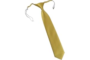 TigerTie Designer Security - Corbata de seguridad en un solo color, preatada con goma elástica