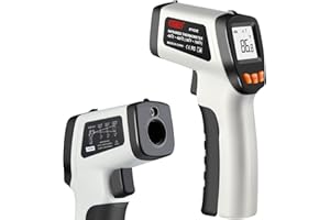 XinJiaYi Infrared Thermometer -58°F ~ 788°F (Not for Humans), Laser Temperature Gun for Pizza Oven, Non-Contact Laser Thermometer Gun for Cooking/Grilling/Freezer Grey