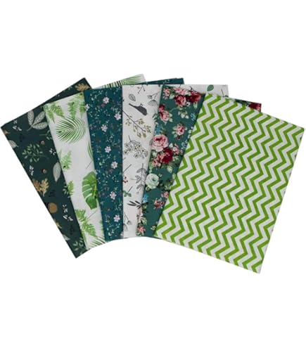 Tissu Coton 100% Certifié Öko-Tex - Motif Fleurs Rayures Blanches/menthe/gris - Largeur 150cm, Vendu Au Mètre - Pour Couture, Déco