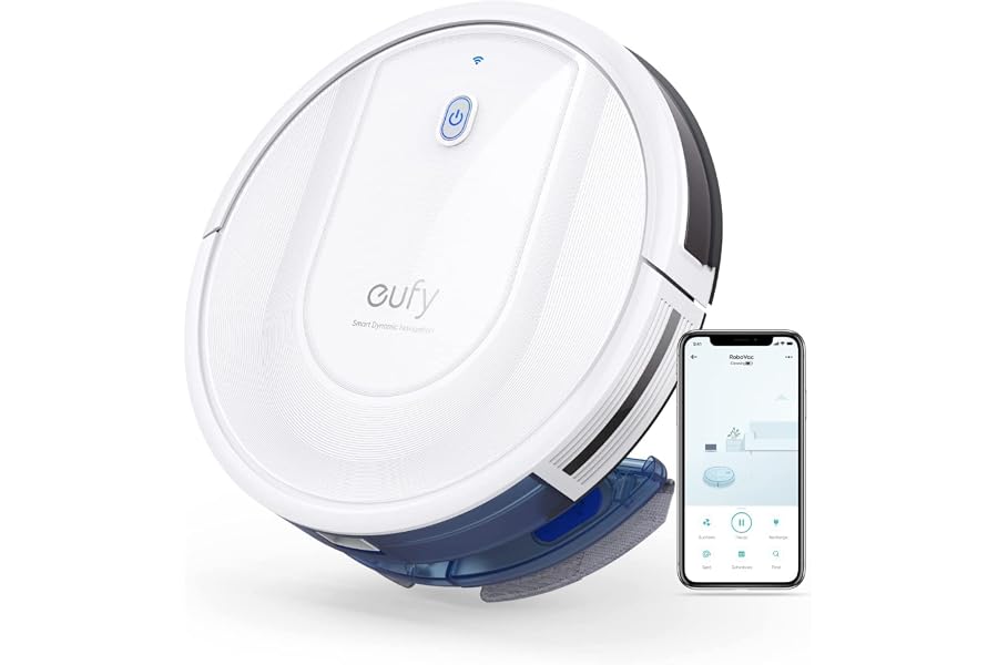 eufy Saugroboter mit Wischfunktion, RoboVac G10 Hybrid, Smart Dynamic Navigation, 2-in-1 Sauger & Wi