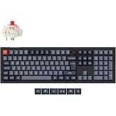 Keychron V6 MAX Custom Wireless Mechanical Keyboard, 2.4GHz Wired Bluetooth Connection QMK/Via Programmable, Hot-Swap Switche