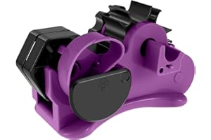 Your's Bath Heat Tape Dispenser, Multiple Roll Cut Heat Tape Dispenser Sublimation,Reusable Semi-Automatic Desktop Tape Dispenser Sublimation with Compartment Slots for Heat Transfer Tape(purple)