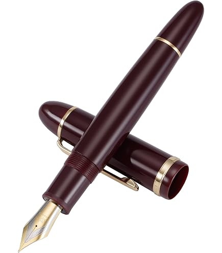 Jinhao 95 Füllfederhalter Personalisiert – Mit Namensgravur, Schwarzer Iridium-Feder & Stifttasche