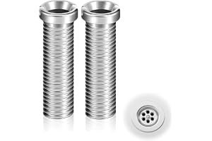 2 stycken hålskruv för silkorgventiler, 45 mm ihåliga skruvar för diskbänk, för ersättning av avloppspropp gängat filter