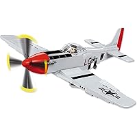 COBI-P-51 D Mustang Top Gun Blocchi di Costruzione, Colore Argento, COBI-5806