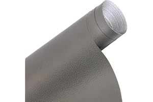 YUSHENGTAI Cuero Adhesivo Parches Polipiel, Polipiel Adhesiva Piel para Tapizar 40 x 150 cm para Sofás, Asientos De Coche, Silla De Oficina, Cabecera, Bolsos, Gris