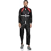 Amazon Brand- Symactive Water Resistant Polyester Long Rain Coat (Blue, XX-Large)