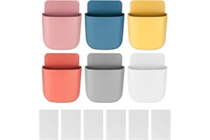 XKQYX 6 Pzs Soporte para Mando a Distancia, Caja de Almacenamiento de Control Remoto Soporte Pared, Montaje en Pared Soporte de Carga