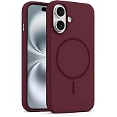 Coverzone İphone 16 ile Uyumlu Kadife İ&ccedil; Y&uuml;zeyli Premium Silikon Kılıf MagSafe ile Uyumlu Kablosuz Şarj Destekli Darbe Emici 