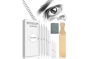 Estompeur Dessin, CHUNBAI® 11pcs Estompe Dessin, Estompe en Papier, Estompe, Estompe Faber Castell, Tortillons Estompes Dessin, Estompeur Dessin Faber Castell, Estompeur Dessin, Estompeur