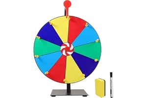 Gxdamxz Glücksrad zum Drehen Acryl, Drehrad DIY für Karneval, Wortspiele, Party - 30x40cm