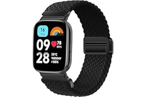 Issinlky Nylonowa pleciona opaska do Xiaomi Redmi Watch 3 Active, elastyczny pasek do Xiaomi Redmi Watch 3 Active