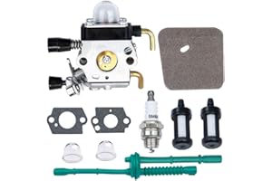 Hoypeyfiy FS45 Carburetor for FS38 FS46 FS55 KM55 HL45 FS45L FS45C FS46C FS55C FS55R FS55RC C1Q-S97 Carb Kit String Trimmer Weed Eater