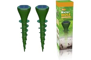 ÖTTRI Maulwurf Vertreiber Wühlmausschreck 2er Pack | EFFEKTIVE Schädlingsabwehr durch innovatives Ultraschallverfahren | SOLAR Maulwurfschreck Chemiefrei und sicher für Ihr Zuhause