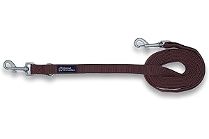 ANIMAL CONNECTION GUINZAGLIO Cani ADDESTRAMENTO in Nylon, 3 Metri RIDUCIBILE 1,5. 5 colori disponibili (S/M: 15mm, Marrone)