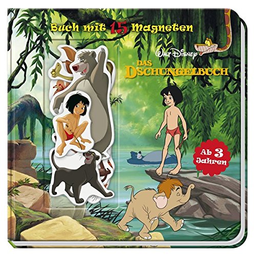 Preisvergleich Produktbild Disney Dschungelbuch: Buch mit 15 Magneten