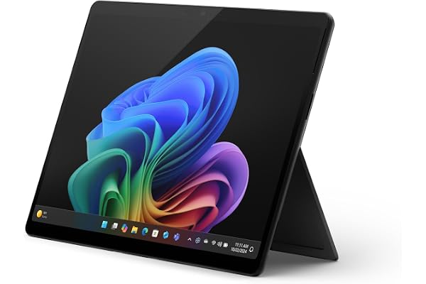 Microsoft Surface Pro (Chargeur Non Inclus) | Copilot+ PC | Ecran Tactile OLED 13” | Snapdragon® X Elite | 16Go RAM | SSD 256Go | Dernier Modèle, 11ème Edition | Noir