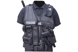 PATROL EQUIPEMENT Gilet Force Intervention avec Holster pour gaucher - Noir - Patrol