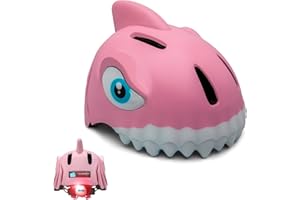 Crazy Safety Casque de vélo pour enfants | Casque enfants 2-7 ans pour vélo, skateboard, cyclisme, vélo de course, trottinette, rollers | Casque 3D animalier léger et ajustable 49-55 cm (Tigre Orange)