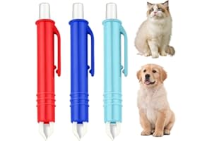 KHYYQUA Lot de 3 Pince à Tique Automatique,Pince à Tiques,Crochet pour Tiques, Tick Remover Tool Set,Retireur de Tiques Fiable pour Chiens, Chats, Chevaux Et Hommes
