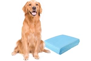 COSTWAY Alaise pour Chien Jetable 75x90 cm, Tapis Educateur Chien 100pcs en 5 Couches Anti-Fuite, Tapis Propreté Chien Absorption Rapide, Litiere pour Chiot Chat Lapin, Apprentissage de la Propreté