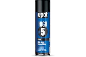 U-pol HIGH#5 - Riempitore per primer ad alta costruzione, 450 ml, colore: nero