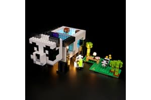 LOCOLEE Zestaw świateł LED do Lego Minecraft Panda, zestaw oświetlenia LED do Minecraft Lego 21245 The Panda Haven – zestaw tylko świateł, nie jest to model