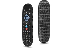 HYDREAM Custodia in Silicone Compatibile con Sky Q Telecomando EC202 / EC201 Smart TV Vocale Telecomando Guscio per Sky Q Voice Remote Protettiva Cover Anti-Scivolo Anti-Graffio Cassa Copertura (Nero)