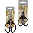 Tim Holtz Scissors & Snips - Kushgrip Non-Stick Serrated Scissors Set - Mini Snips 5" & Micro Scissors 7" - Bundle of 2 Items