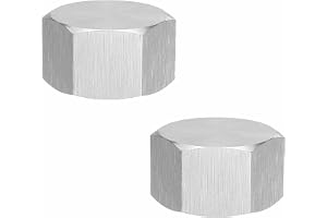 2 st NPT3/8 Hex ändlock, 304 rostfritt stål hållbara täcklock kvinnliga VVS-beslag korrosionsbeständig för gasledning vattenledningsrör VVS