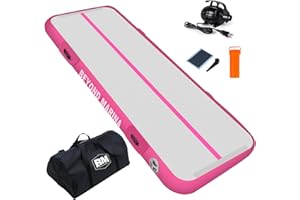 BEYOND MARINA Air Gymnastics Tumble Track 4 inches Thickness Inflatable Tumbling 10ft/13ft/16ft Air Mats for Home Use Training/Cheerleading/Yoga/Water with Electric Pump