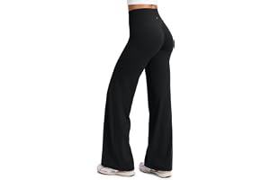CRZ YOGA Softretch No Front Seam Wide Leg Pants 28''/ 30''/ 32" for Women - High Waisted Yoga Lounge Buttery Soft Comfy Casual