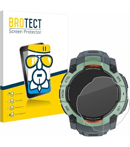 Protections D'écran BROTECT Pour Garmin Edge MTB - 2 Films Ultra-clairs, Anti-rayures Et Anti-empreintes - Installation Facile Sans Bulles